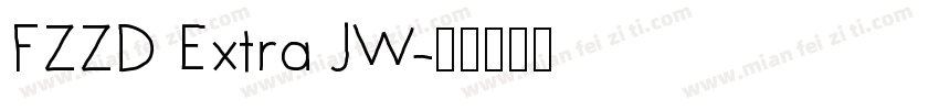FZZD Extra JW字体转换